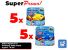 Promo 10 Pezzi Mixed 5 Gialli e 5 Blu Pinkfong Baby Shark Giocattolo da Bagno Canta e Nuota a Batteria per Bambini +18 Mesi - Rivenditore