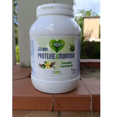 Proteine&Moringa - Raw Vegan 80% - Vaniglia