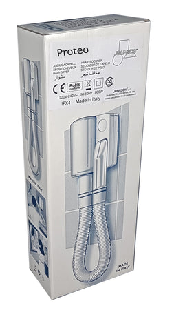 Asciugacapelli da Muro Potente 800W Professionale Versatile Hotel Albergo Filo