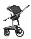 KIKKABOO Trio Completo IRENE, colore DARK GREY composto da Culla Navicella + Seggiolino Auto i-Size (40-87 cm) + Passeggino