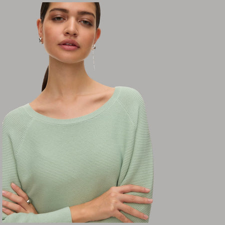 Pullover Donna Vero Moda New Nora 3/4 Cotone Scollo Barca