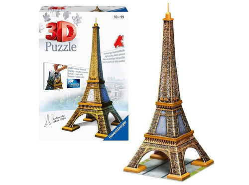 Puzzle 3D RAVENSBURGER La Torre Eiffel 44 cm 216 Pezzi Collezione 12556