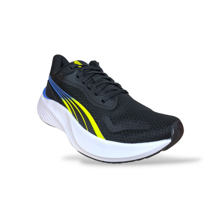 Puma Pounce Lite Sneakers Ragazzo Nero Giallo Blu Bianco – Leggere con Lacci | Taglie 36-39