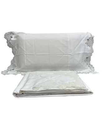 Coordinato Rebrodè Alexander Tuscany Home – Completo Copriletto e Tovaglia 12 Posti in Raso di Cotone Made in Italy