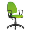 Poltroncina ergonomica con braccioli e meccanismo a contatto permanente