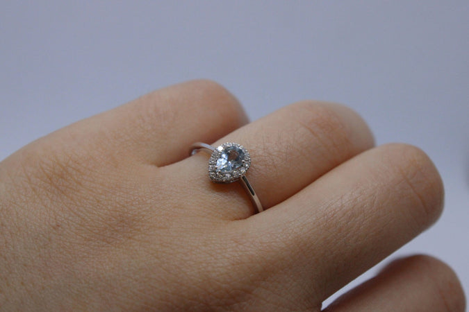 Anello donna acquamarina BIBIGÌ G08824479