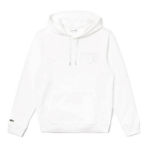 Lacoste Felpa Uomo Con Cappuccio E Tasca Frontale Felpa 100% Cotone Con Logo Coccodrillo Ricamato Polsini E Brodo A Coste Tinta Unita