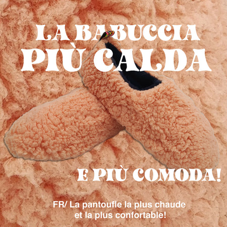 Le Pelosone Ciabatte Donna Invernali Da Casa Babbucce in Peluche Spettinato Pantofole Chiuse Suola per Parquet