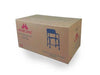 Sedia WC per bagno in alluminio con ruote, colore blu, Mod. Manzanares