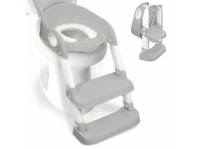 Sedile rialzato per wc infantile Mod Lala con scaletta antiscivolo