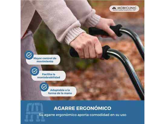 Rollator Regolabile Mod. EMÉRITA con Ruote e Sedile in PVC Acolchado