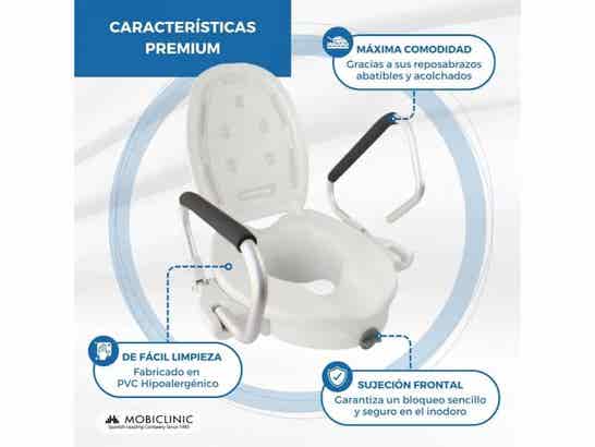 Alzatore WC con reposabrazos abatibili Guadiana per adulti