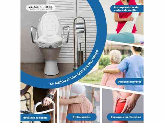 Alzatore WC con reposabrazos abatibili Guadiana per adulti