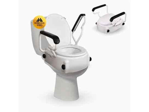 Rialzo per WC Tajo con braccioli ribaltabili, regolabile in altezza 40cm