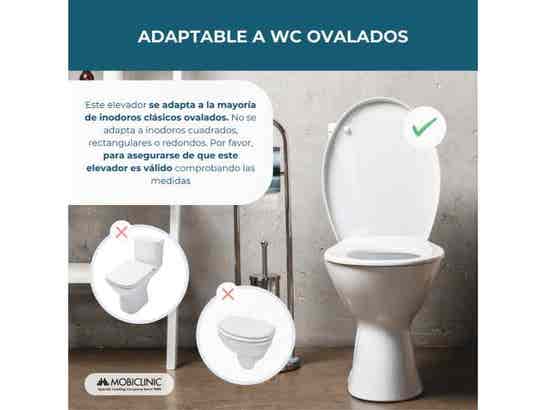 Rialzo per WC Tajo con braccioli ribaltabili, regolabile in altezza 40cm