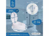 Elevatore WC regolabile Titan 10 cm con coperchio per adulti