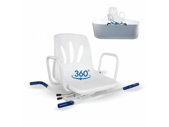 Sedia da bagno girevole Lago per assistenza igienica 100 kg