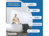 Sedia da bagno girevole Lago per assistenza igienica 100 kg