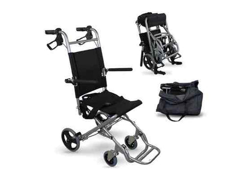 Sedia da Trasloco Neptuno in Alluminio Pieghevole 34cm Nero