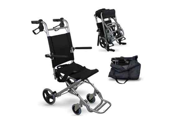 Sedia da Trasloco Neptuno in Alluminio Pieghevole 34cm Nero