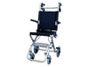 Carrozzina Jupiter Transit, seduta da 34 cm, pieghevole, alluminio nero (CLINICALFY)