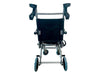 Carrozzina Jupiter Transit, seduta da 34 cm, pieghevole, alluminio nero (CLINICALFY)