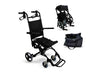 Sedia da trasporto in alluminio Saturno 34 cm tubo nero Mobiclinic