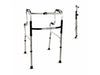 Rollator Plegabile Aluminio Pórtico per Anziani - 100 kg, Regolabile 82,5-100 cm