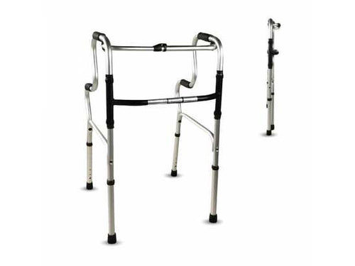 Rollator Plegabile Aluminio Pórtico per Anziani - 100 kg, Regolabile 82,5-100 cm