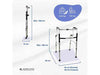Rollator Plegabile Aluminio Pórtico per Anziani - 100 kg, Regolabile 82,5-100 cm