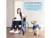 Sedia a rotelle Plegable 46 cm Ancho Azul Alcázar, Traslados 100 kg