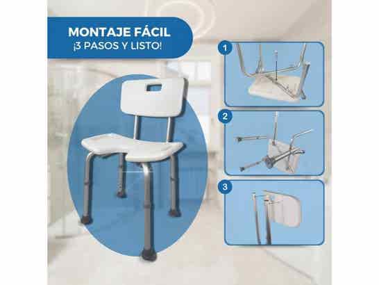 Sedia da bagno regolabile con schienale Marisma Mobiclinic