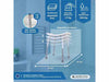 Sedia da bagno San Fermín in alluminio e PVC, regolabile, senza schienale