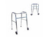 Rollator per anziani Mod. Capitel, 2 ruote, alluminio, finitura argento