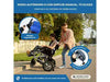 Sedia a rotelle elettrica in alluminio blu e nera Mod. LYRA