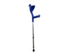 Stampolina Advance in alluminio regolabile in altezza, bastone da passeggio inglese, impugnatura ergonomica, blu