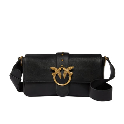 Pinko borse a spalla donna pinko - love one classic slouchy fl - nero da donna