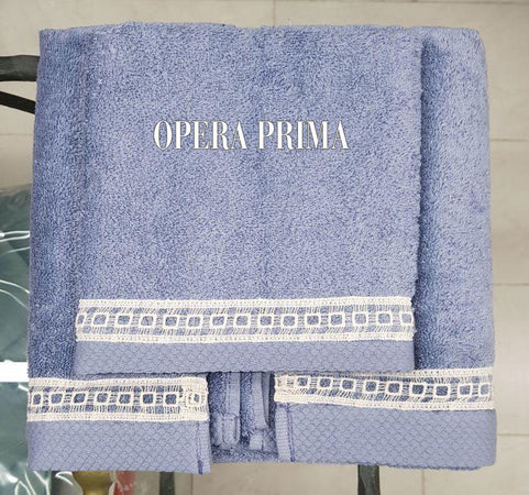 Set Asciugamani Opera Prima Marte  Spugna di Cotone