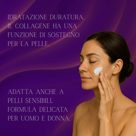 Crema Viso Oro 24K Sublime con Acido Ialuronico e Collagene – Effetto Lifting, Idratazione Profonda e Pelle Rimpolpata | AlohaLabs 75ml