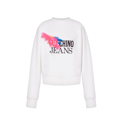 MOSCHINO JEANS felpe senza cappuccio donna moschino jeans - felpa - bianco da donna