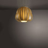 Plafoniera Moderna 1 Luce Queen In Polilux Oro D40 Made In Italy