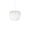 Sospensione Moderna 3 Luci Queen In Polilux Bianco D75 Made In Italy