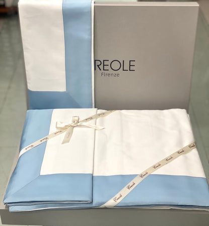 Completo Lenzuola Creole Firenze Matrimoniale Raso Cotone