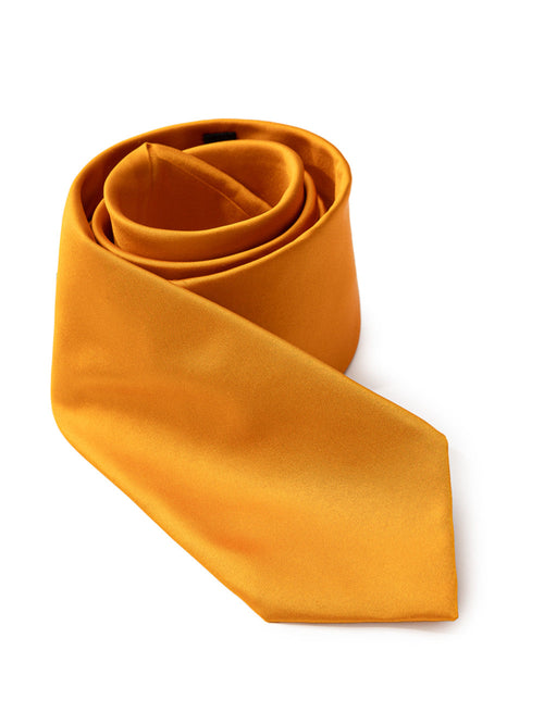 Dolce & Gabbana Cravatta arancione in seta da uomo