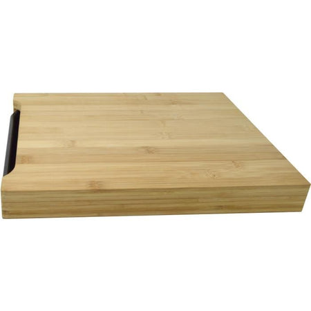 JOCCA Tagliere in bambù con vassoio 36x27,5x4 cm marrone