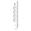 Multipresa - QUARX - 4 prese - Con 3 porte USB, cavo da 1,5 m