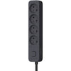 Multipresa - QUARX - 4 prese - Con 3 porte USB, cavo da 1,5 m
