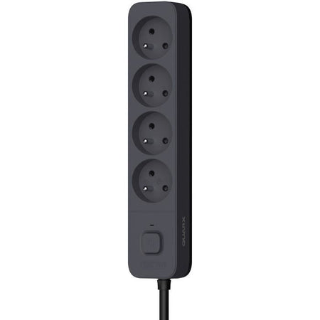 Multipresa - QUARX - 4 prese - Con 3 porte USB, cavo da 1,5 m