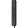 Multipresa - QUARX - 4 prese - Con 3 porte USB, cavo da 3 m