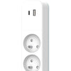 Multipresa - QUARX - 4 prese - Con USB Type C e USB A, cavo da 1,5 m